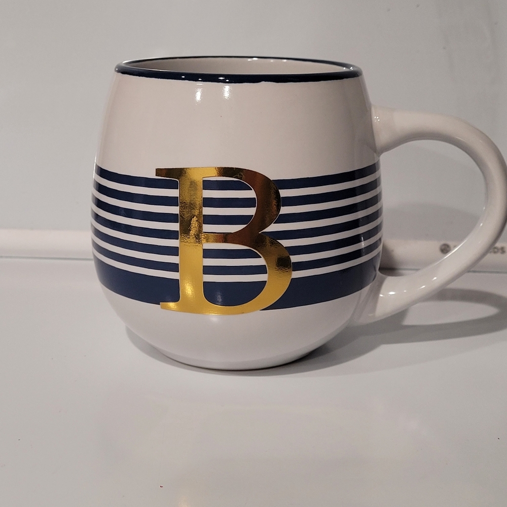 B Striped Mug
